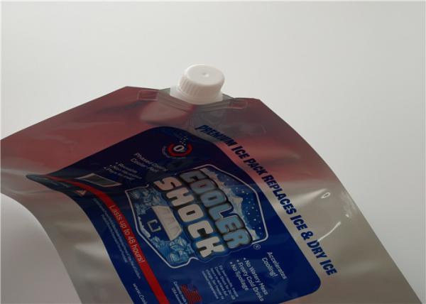 O alimento de mar do supermercado frutifica saco mais fresco isolado descartável do saco/gelo da folha de alumínio