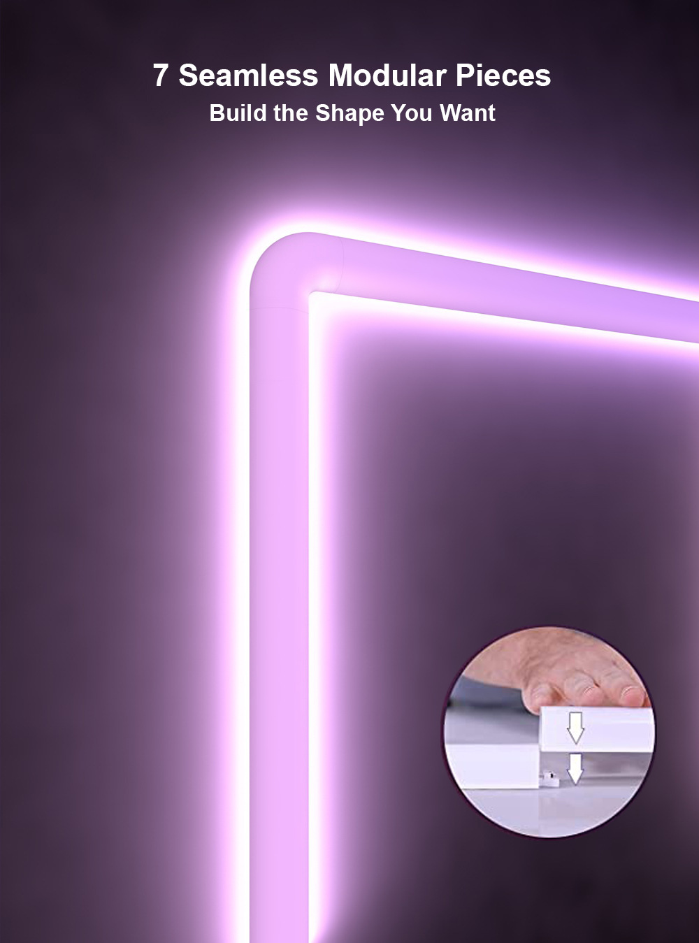 Многоцветные треугольные RGB настенные фонари