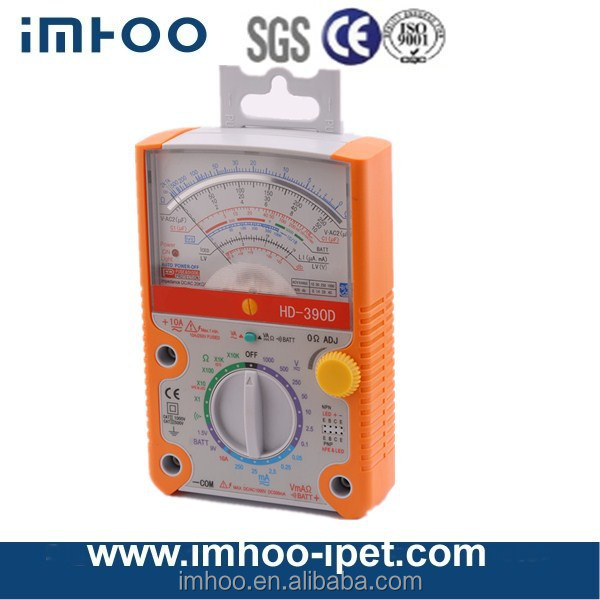 0.05-250mA 10A Measuring Current Range Analog Multimeter 0.05-500V