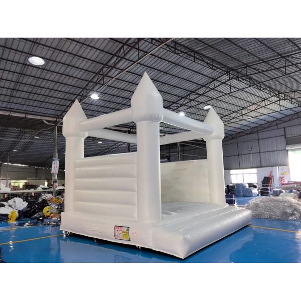 13х13 горячая продажа рекламный ПВХ взрыв белый надувный дом прыжок замок для детей свадебный вышибальщик