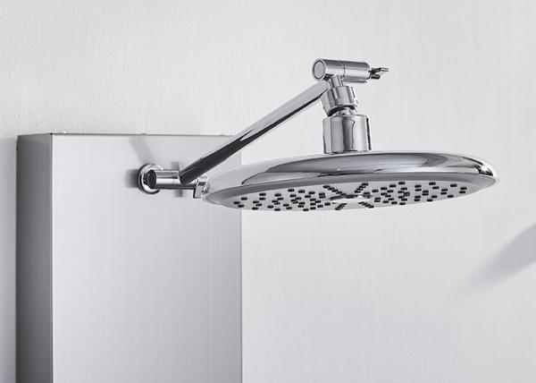 ROVATE Nickel Brushed Rain Shower Panel Round Shape For Indoor Shower Room