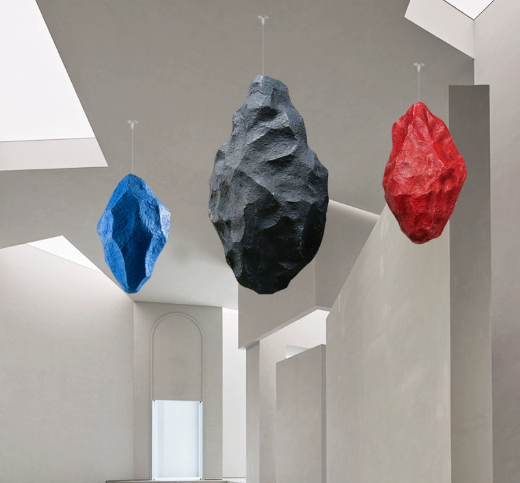 Modern Abstract Hanging Art Play Sculpture For Luxury Hotel Corporate Lobby Designer Space