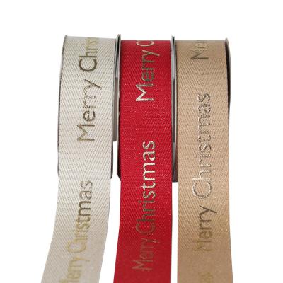 Customized Design Gift Packing Ribbon 2MM Width Grosgrain Fabric Type