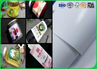914mm revestiu a etiqueta adesiva feita sob encomenda 80gsm 90gsm do tamanho de papel de Couche para etiquetas