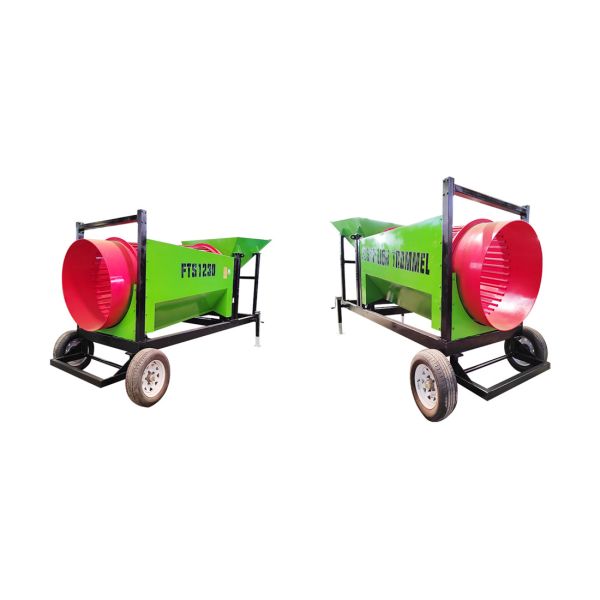 Mobile Firewood Processor High Capacity Trommel Sifter Screen with Automatic Cleaning