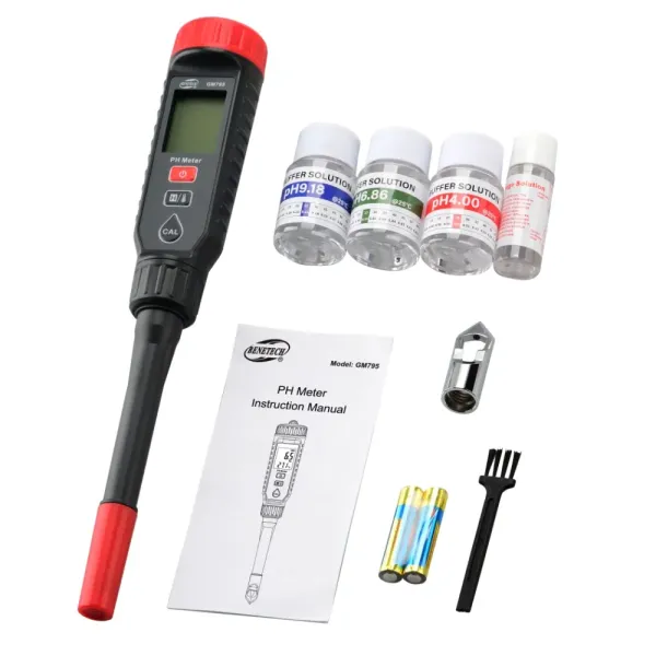 LCD Backlight Display Portable Digital PH Meter for Accurate Water Quality Testing