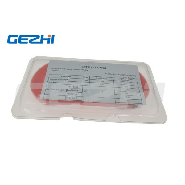 4 Ports 1550nm Fiber Optical Circulator with SC APC Connector for Fiber Bragg Grating