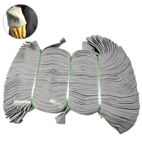 Polyester Spandex Carbon Fiber Knitted Rib Anti Static ESD Fabric