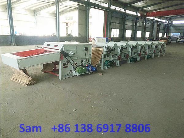 High capacity cotton polyester yarn waste hard waste recycling machine for spinning
