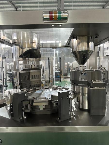 High Speed 11.5Kw Automatic Pill Filling Machine Powder Capsule filler