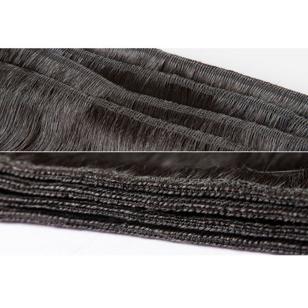 Healthy And Thick End 100% Indian Remy Human Hair Weave Natural Color For Ladies