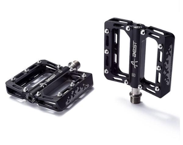 AEST lightweight 3 Bearings Pedal of CNC Aluminum Alloy Big Platform for Mountain Bike Road bike and Folding bike