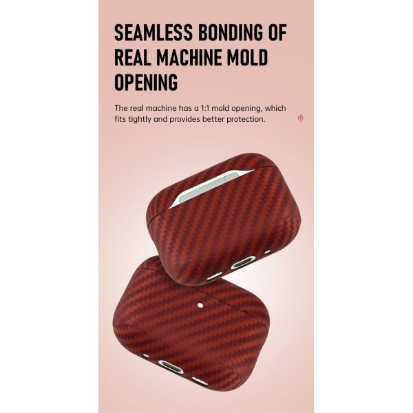 Support Wireless Charging Carbon Aramid Fiber Earphone Case for AirPods Pro 3