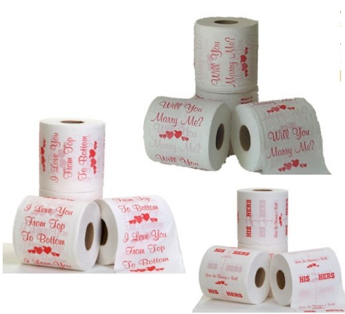 single color printed toilet paper