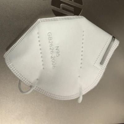 Disposable White Color KN95 Face Mask Non Woven With Earloop For Anti Virus