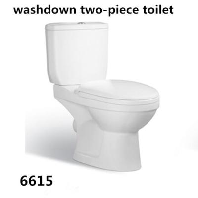 Bathroom Floor Mounted S-trap 250mm/P-trap 180mm Roughing-in Washdown Two-piece Toilet