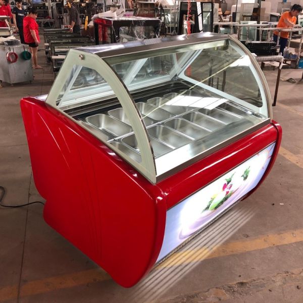 R290a Popsicle Display Freezer Customized Body Color for Gelato Ice Cream