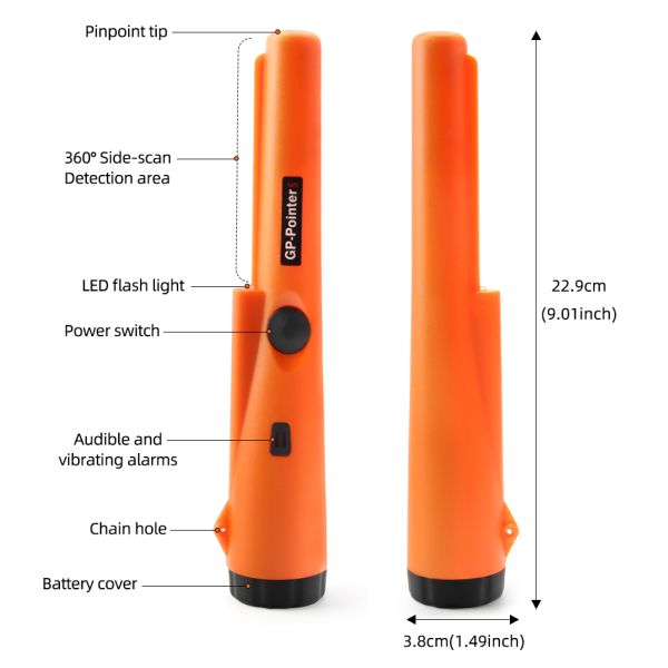 Waterproof Gold Detector 360° Scanning IP66 Rating For Professional Metal Detection