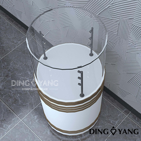 Factory Bespoke Round Pedestal Jewelry Showcase,Standard Pedestal Showcases