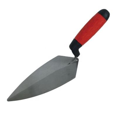 Precise Application 9 Carbon Steel Bricklaying Cement Trowel with Non-Slip Grip
