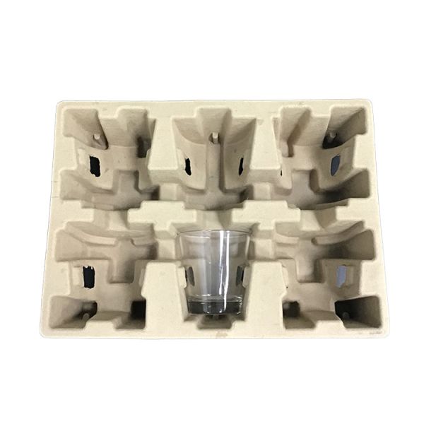 Biodegradable Eco Tray Packaging Waterproof Oilproof For Bottle Dry Press