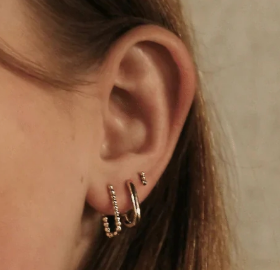 Мини-барочка из серебряного серебра с винтом 925 серебра