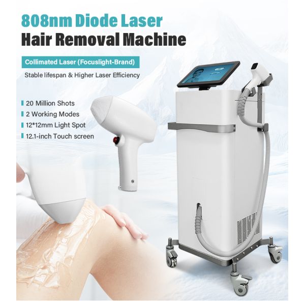 2025 High Quality Fast Hair Removal Ice 808nm Diode-lasersings Hair Removal Machine for Salon