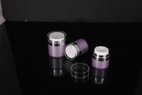 hand lip crystal pump empty square white Screen Printing Airless 30ml Cosmetic Cream Jars