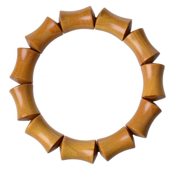 Sandalwood bamboo bone beads bracelet