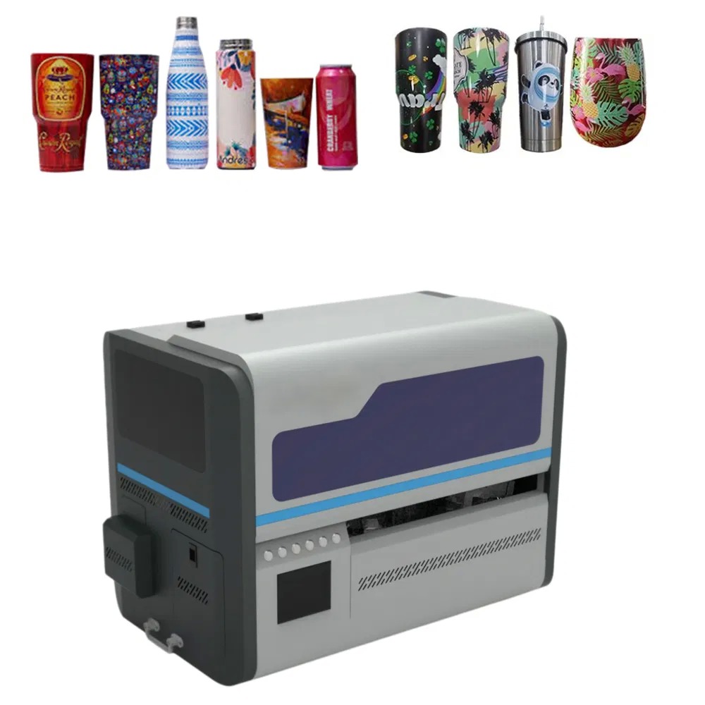 Factory Price Mini Desktop 360 Rotary Degree Inkjet Cylinder Bottle Printing Machine