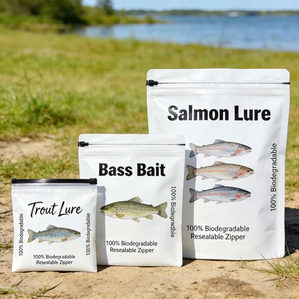 Recyclable Fishing Bait Bag with Customized Printing and Zipper Seal for Secure