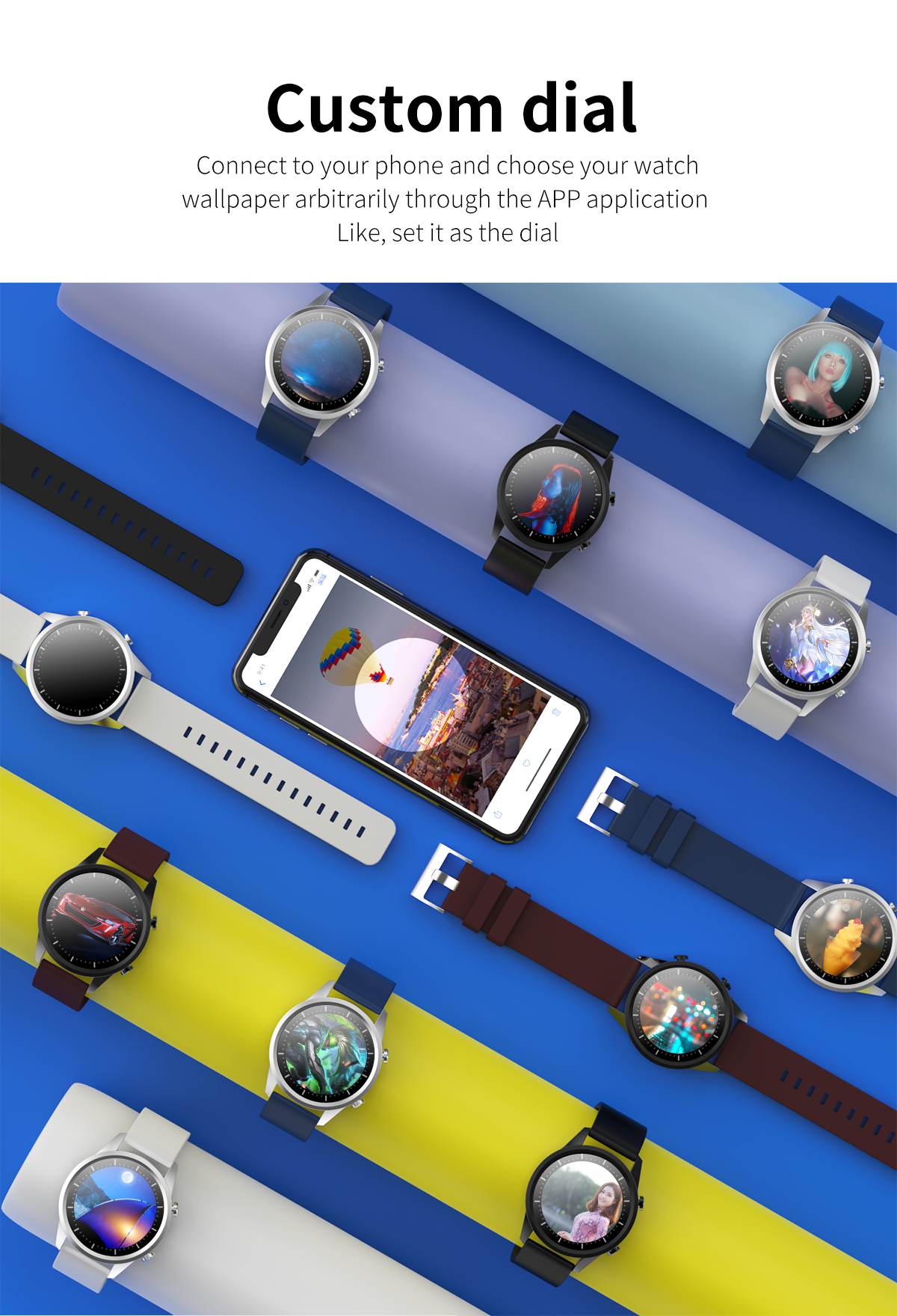 Диапазоны фитнеса спорта Smartwatch медицинского контроля TFT F35 1.28inch