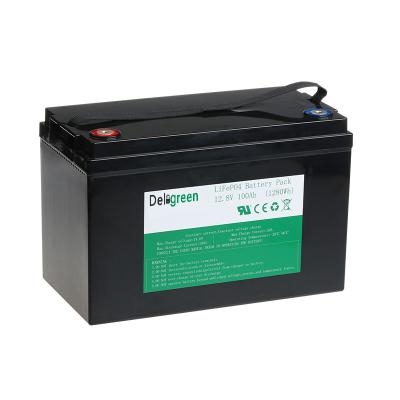 Lítio Ion Deep Cycle Battery do carro 12.8V 100Ah de E