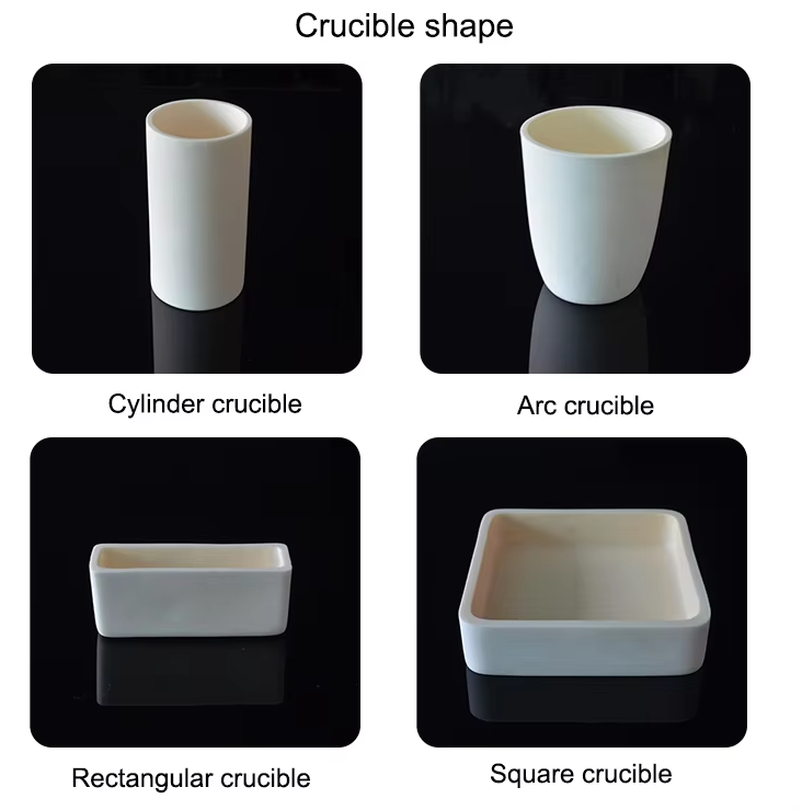 Industrial Rectangular Corundum Crucible Alumina Boat Tray Sagger Precision Components