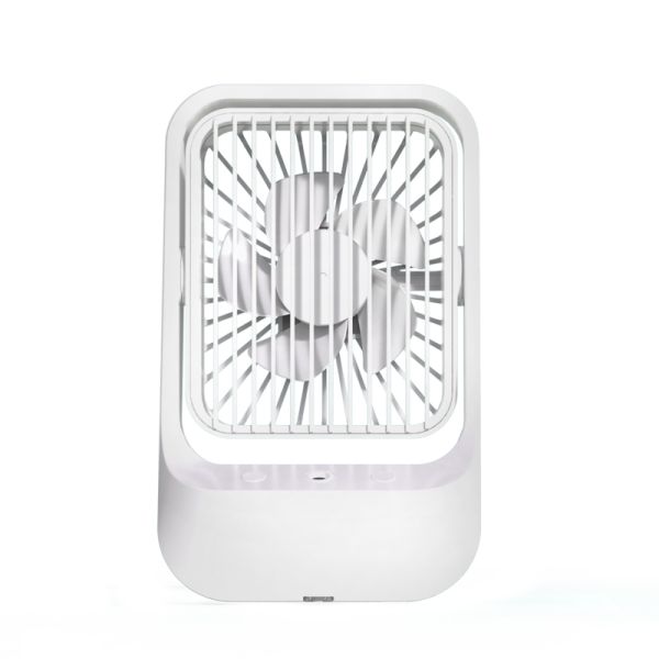 Lightweight Mini Rechargeable Table Fan With 1200mAh High Capacity Battery Hotel Use