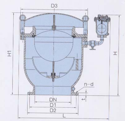 Large Orifice Auto Air Release Valve Flange End PN10 PN16 PN25 DN300 12 Inch