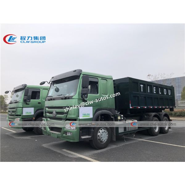 Sinotruk Howo 336hp 20m3 Roll On Roll Off Garbage Truck