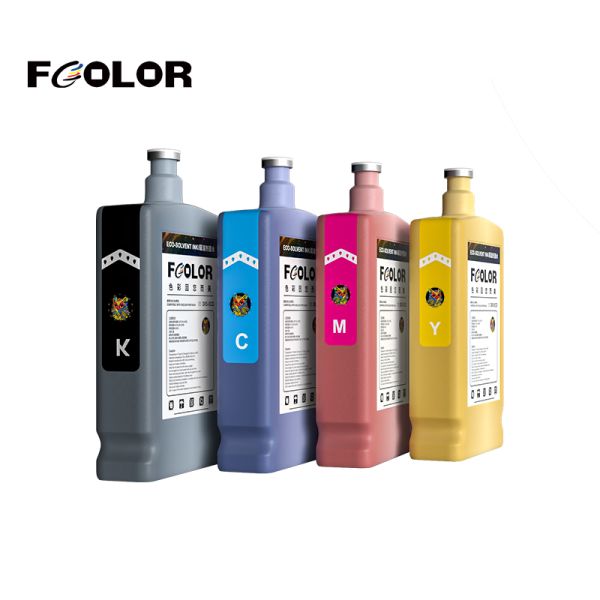 FCOLOR 1000ml Galaxy Inkjet Dx4 Dx5 Dx7 Print Head Eco Solvent Ink for XP600 I3200