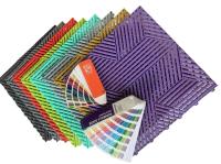 Carreaux flexibles 3D pour le sol de garage Carreaux noirs pour le garage