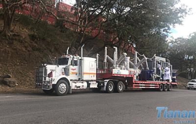 A subestação móvel carregada veículo do transformador pré-fabricou 110 - 132 quilovolts