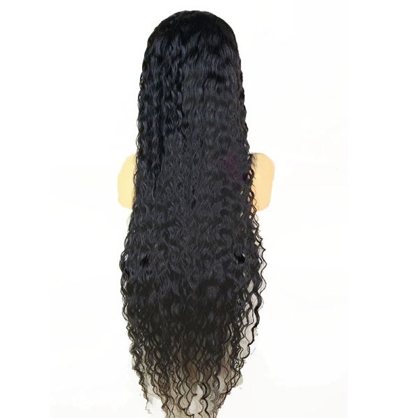360 Swiss Lace Front Hand Tied Wig Vendors with Natural Curly Raw Brazilian Hair
