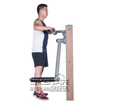 wood outdoor fitness equipment leg trainer for old people