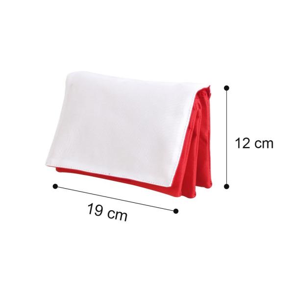 Three Layers Flip Stationery Storage Bag Blank Sublimation Cosmetic Clutch Handbag For Sublimation Printing
