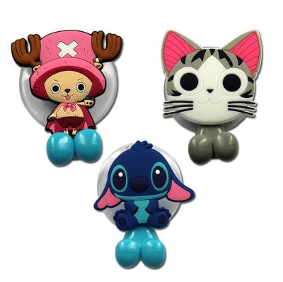 Funny Animal Shaped Silicone Toothbrush Stand Holder For Home Furnishing Suction