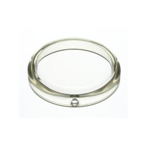 3mm Thickness Round Watch Case , 36mm Watch Case Yellow With Crown Hole