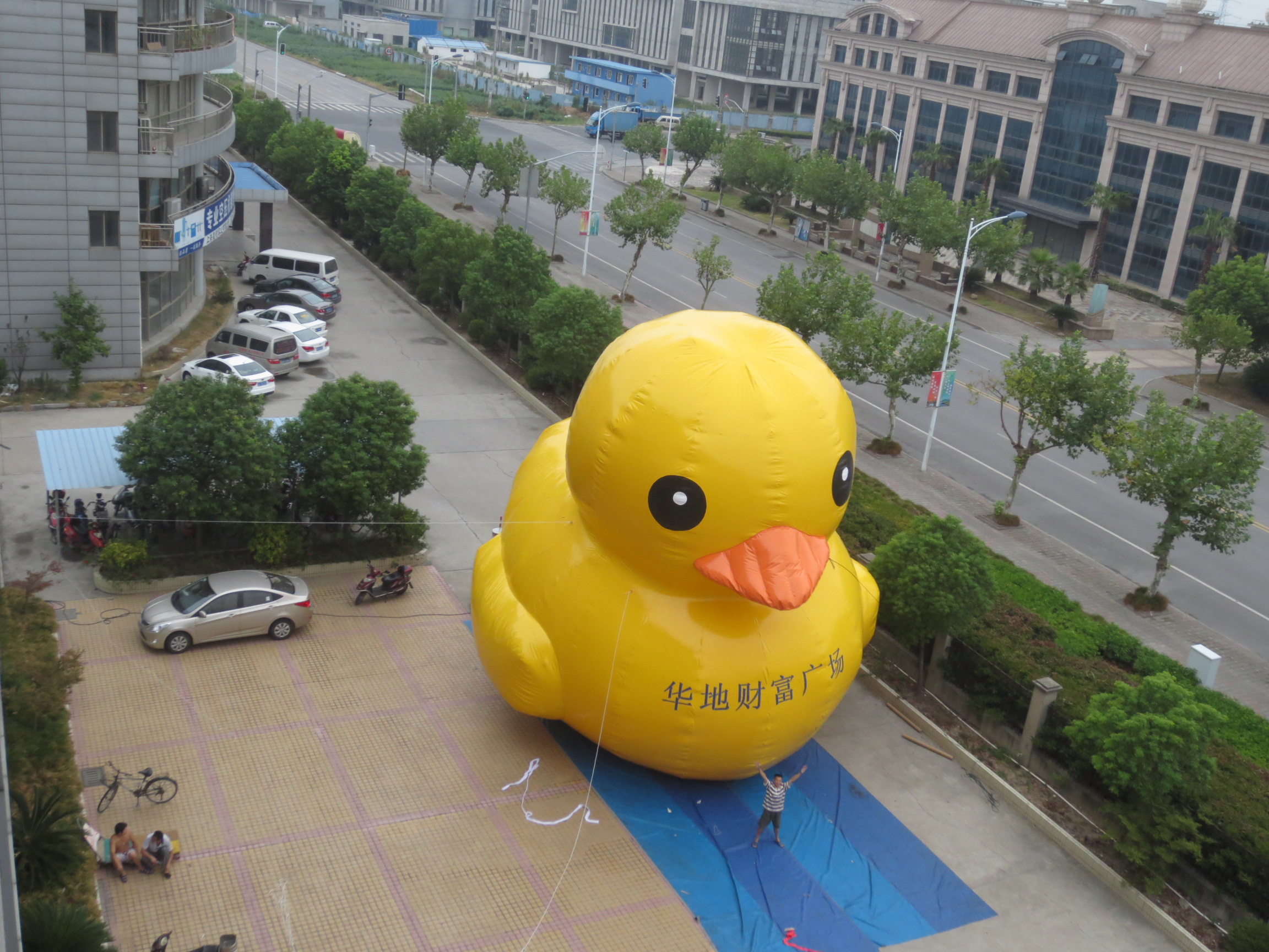 Hot Sell Big Yellow Rubber Duck Cartoon Model for Inflatable Advertising/ Funny Inflatable Toys for Kids/Inflatable Cartoon