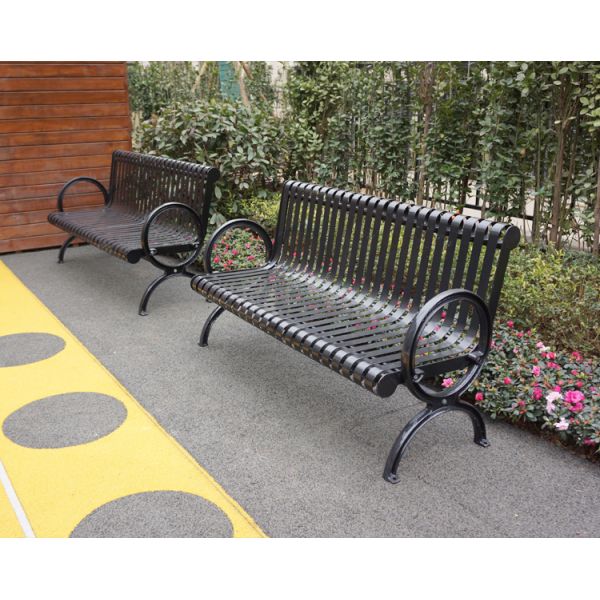 Powder Coating Sunproof 150cm Cast Iron Garden Park Bench