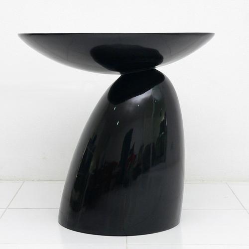 Modern Design red fiberglass painting finish mushroom shape modern round side coffee table