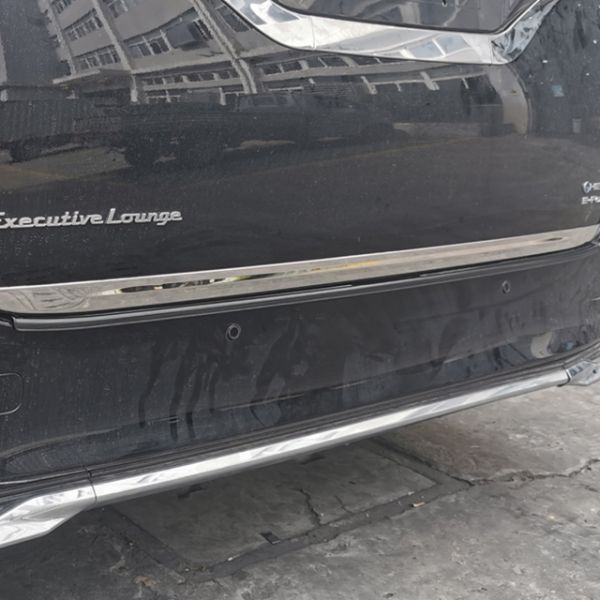 Toyota Alphard Vellfire 2024 Stern door trim with Silver ABS exterior styling and OEM