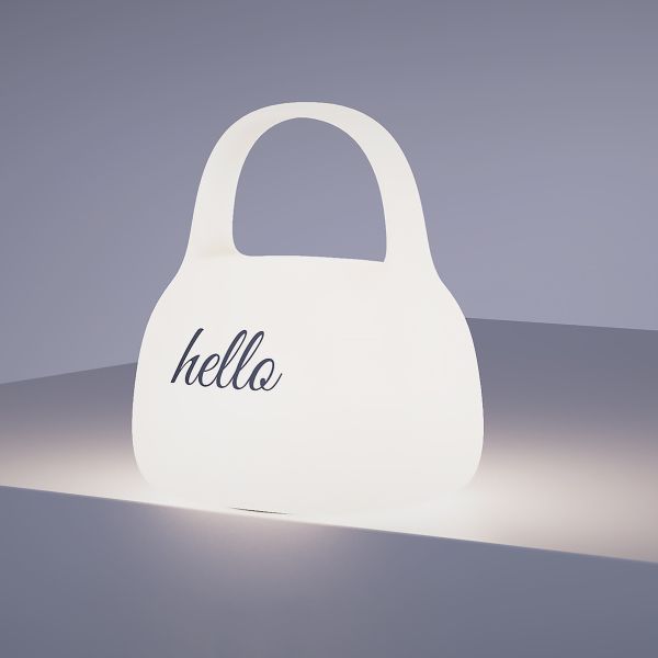 DIY Creative Gift Handbag Silicone Clapping Lamp With Time Bedside Decoration Atmosphere Sleeping Night Light